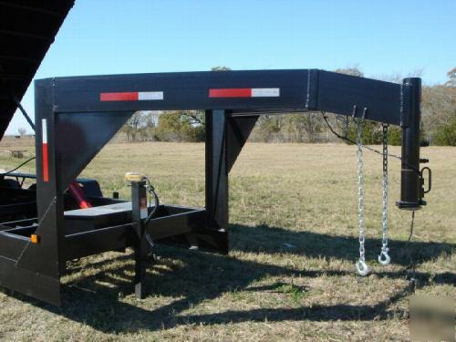 2010 texas pride 7X18 gooseneck dump trailer 21K gvwr 