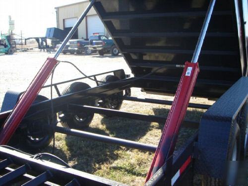 2010 texas pride 7X18 gooseneck dump trailer 21K gvwr 