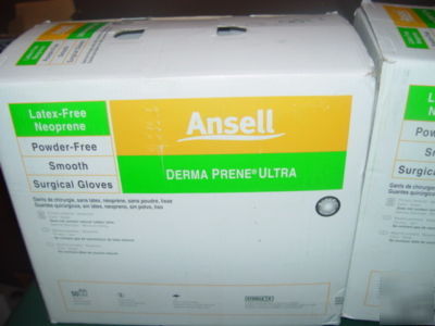 Ansell neoprene exam surgical gloves latex+powder free
