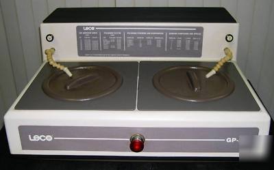 Leco gp-25 table top dual wheel sample polisher grinder