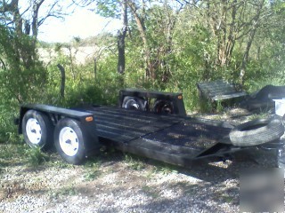 New 6 x 12 low boy trailer -bobcat equipment tires 
