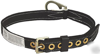 New miller safety belt single d ring sz m & 6' lanyard 