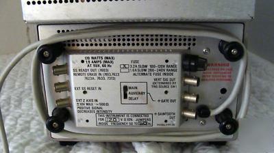 Tektronix 7633 storage oscilloscope w/plug ins 