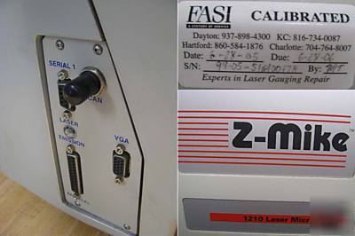 Zmike laser micrometer 1210 silver 1 inch concentricity