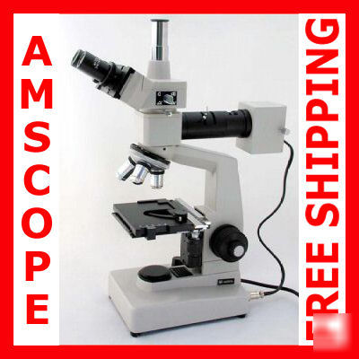 Trinocular metallurgical metallographic microscope