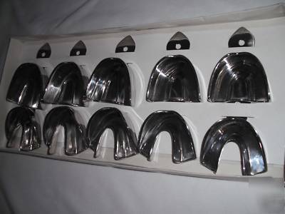 10 dental abdrucklÃ¶ffel glatt rim lock plain solid