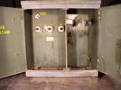 300 kva westinghouse transformer 13,000 hv / 480/280 lv