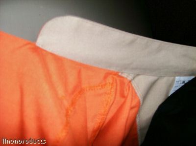 Coat chef jacket s small orange catering baker ss