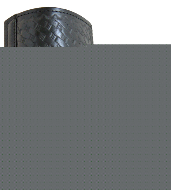 Hwc police bw duty leather deluxe radio holder - swivel