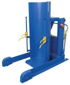 Stationary hydraulic drum dumper - 750 lb height 60