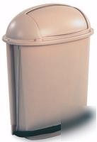 Step-on trash contain r 14 1/2 gal-b - 6177