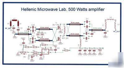 Tv 170-230 mhz rf power amplifier pallet vhf 500 watts