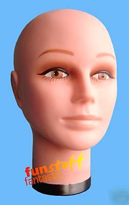 Female latex display head wigs hats mannequin shop prop
