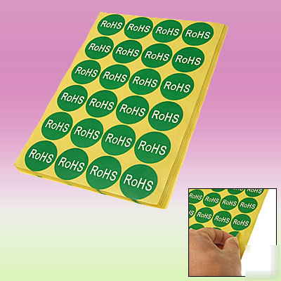 Environmental adhesive 15 sheets rohs label stick paper