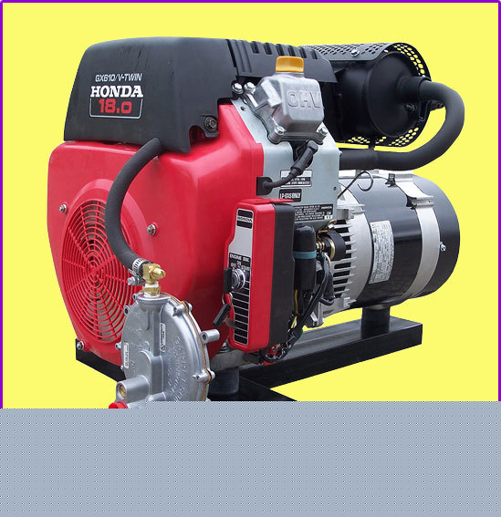 Honda powered 10 kw propane/natural gas generator