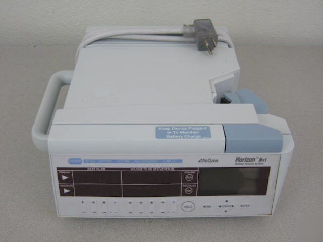 Mcgaw horizon nxt modular infusion system iv pump