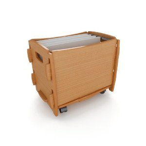 New legarÃ© letter-size file cart, wheat - 