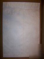 100 tyvek 10 x 13 white open end envelopes peel & seal