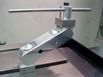 Cnc/milling vice work stop, rapid adjust t-slot clamp.