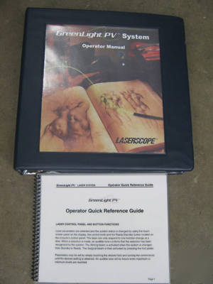 Greenlight pv laserscope 80W surgical laser 