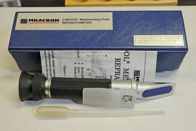 Milacron cimcool metalworking fluid refractometer