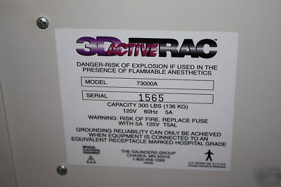 Saunders 3D active trac spinal decompression table