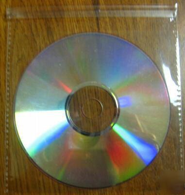 1000 bopp cd poly sleeve w/ peel & seal on flap - JS96