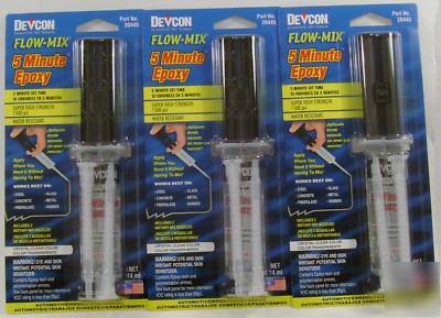 Devcon flow-mix 5 minute instant mix epoxy 3 pack