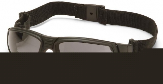Pyramex xsg safety glasses - gray anti-fog lens, black