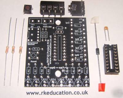 RKP18LP project kit with picaxe-18X* self build in uk