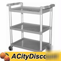 Utility bus cart plastic w 4