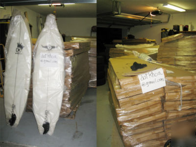 Wholesale surfboards lot of 80