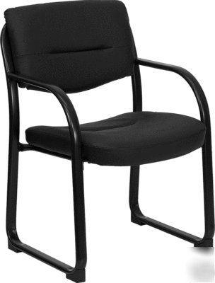 (2) black fabric upholstered side chairs free shipping