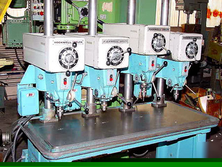 4 spdl rockwell-delta 15-655 multi-spdl drill, all 15