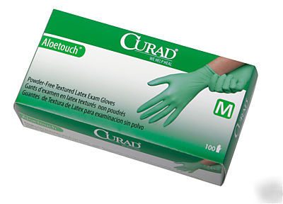 Aloetouch latex medical & dental exam gloves 1 case