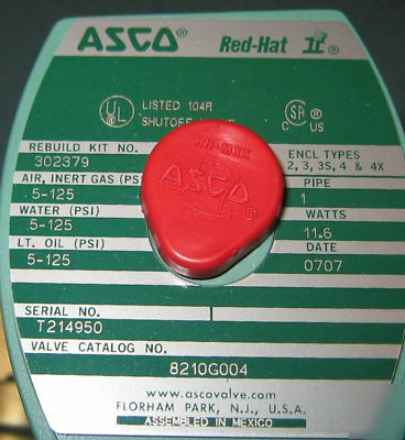 Asco valve 8210G004 24/dc