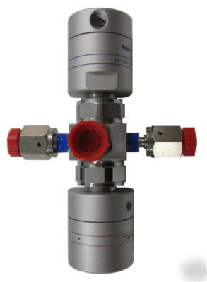 Fujikin 3-way stainless valve 045436 excellent cond.