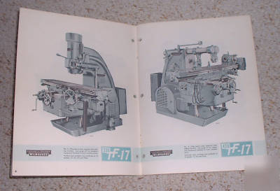 Kearney & trecker tf series milling machine catalog