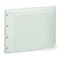 Nib **b ** wilson jones G10-16 green columnar sheets 