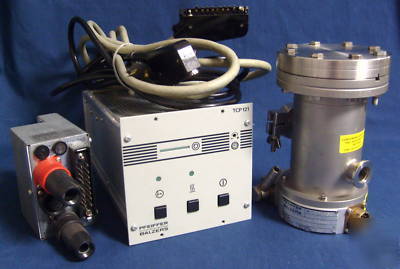 Pfeiffer balzers tpu 050 turbo pump w/ tcp 121, tcs 303