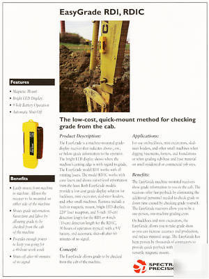 Top quality spectra-precision easy grade receiver rd-1