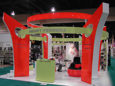 Trade show booth exhibit 20X20 modern & futuristic 