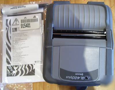 Zebra QL420 thermal mobile bluetooth printer + power