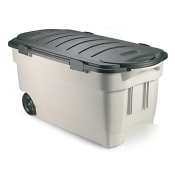 RoughneckÂ® indigo metallic blue jumbo wheeled storage