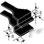 Uni-fit wafer tweezers, z-shaped, grooved : 191-5T-sa
