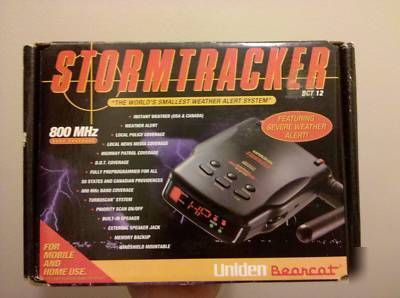 Uniden bearcat bct 12 stormtracker police scanner rare