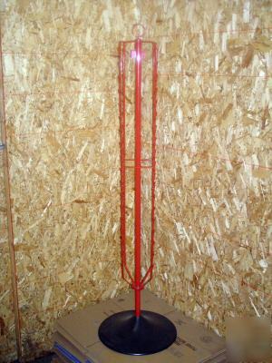 1 red 63 inch spinner rack clips snacks display hooks