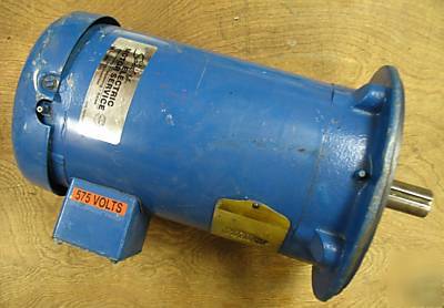 Baldor 575 volt 3 phase motor 3.3 hp 182TC frame