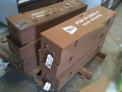 New * 6 wachs valve operators hydraulic & pneumatic