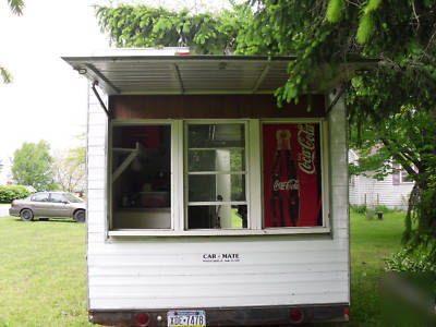 Used concession trailer 8 x 20 fryers grill & more 